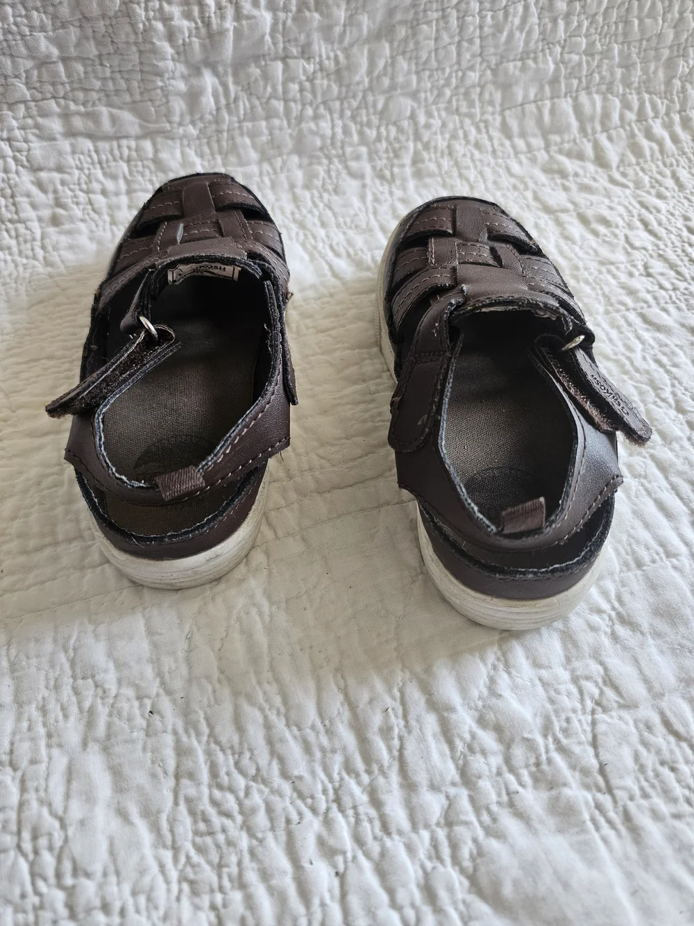 OshKosh Bagosh Kids Brown Fisherman Sandals - Comfortable Everyday Wear 9 Child